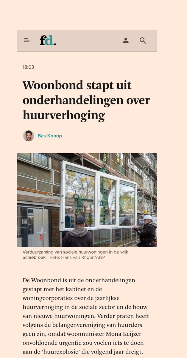 Stop de huurexplosie!

Na de hoogste huurverhoging in 30 jaar
Wil het kabinet nu weer een record huurverhoging

Dat terwijl de PVV beloofde de huren 20% te verlagen

Huurders zijn geen pinautomaat voor de staat

Terecht dat Woonbond grens trekt. Minister Keijzer moet draai maken