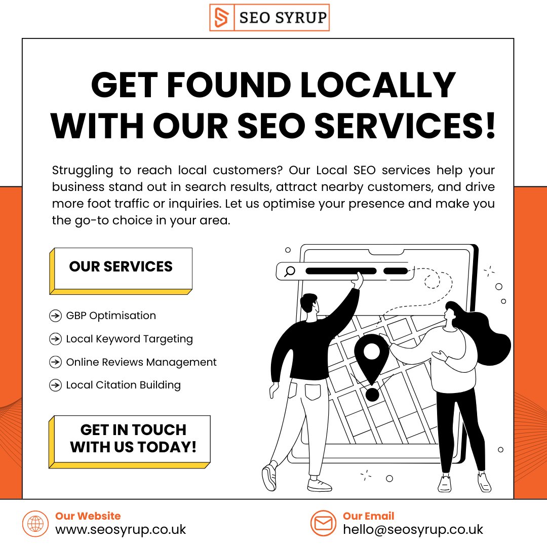 SeoSyrup's tweet photo. 𝐒𝐭𝐫𝐮𝐠𝐠𝐥𝐢𝐧𝐠 𝐭𝐨 𝐚𝐭𝐭𝐫𝐚𝐜𝐭 𝐥𝐨𝐜𝐚𝐥 𝐜𝐮𝐬𝐭𝐨𝐦𝐞𝐫𝐬?

We’ve got you covered! Our Local SEO services are designed to help your business shine in search results, reach nearby customers, and boost sales.

Let’s grow your business!

🌐https://t.co/xmiUFIfAbj https://t.co/LNhmWuO4iN