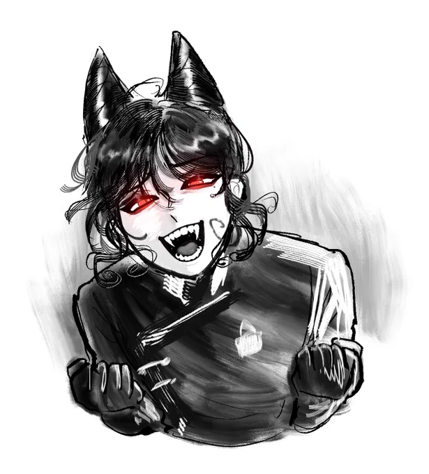 Ooooooh I forgor to introduce him here! This extremely sadistic bitch right here is Kona Raven 
