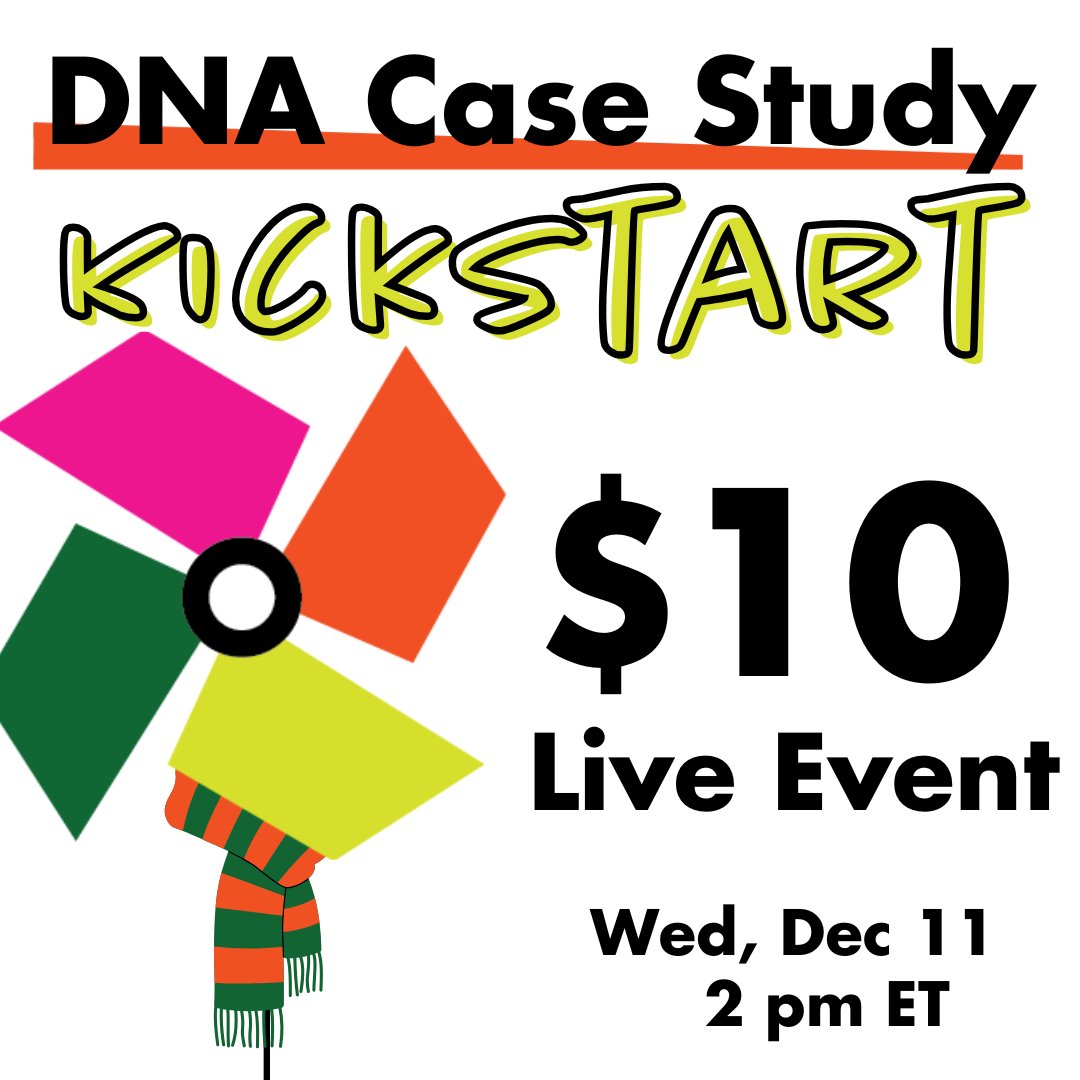 DNAdiahan's tweet photo. Unlock DNA secrets LIVE! 🧬

Join our Case Study Kickstart on Dec. 11, 2024, at 2 PM ET for just $10 (reg. $19)!

90 minutes. Hands-on learning. BLACK FRIDAY SALE—don’t wait!

🔗 Enroll now https://t.co/99mhUOeYco

#yourDNAguide  #DNA #familyhistory #genealogy #YouCanDoDNA https://t.co/t1Db2tFd12