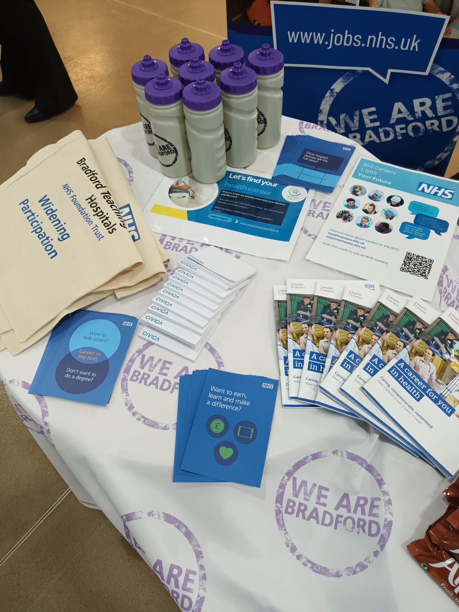 All set up for the Aspirations Evening <a href="/BBEC1/">Buttershaw BEC</a> Ready to inspire the next generation of stars 🌟 #NotJustDoctorsAndNurses <a href="/BTHFT/">Bradford Teaching Hospitals NHS FT</a>  <a href="/BTHFT_Recruit/">Recruitment@BradfordTeachingHospitals</a>