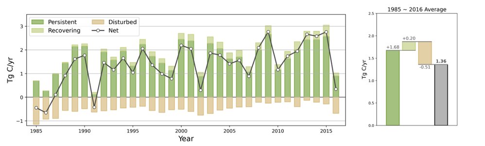New remote-sensing based forest carbon monitoring and modeling system in offical state use.  

Beyond MRV: combining remote sensing and ecosystem modeling for geospatial monitoring and attribution of forest carbon fluxes over Maryland, USA
iopscience.iop.org/article/10.108…
