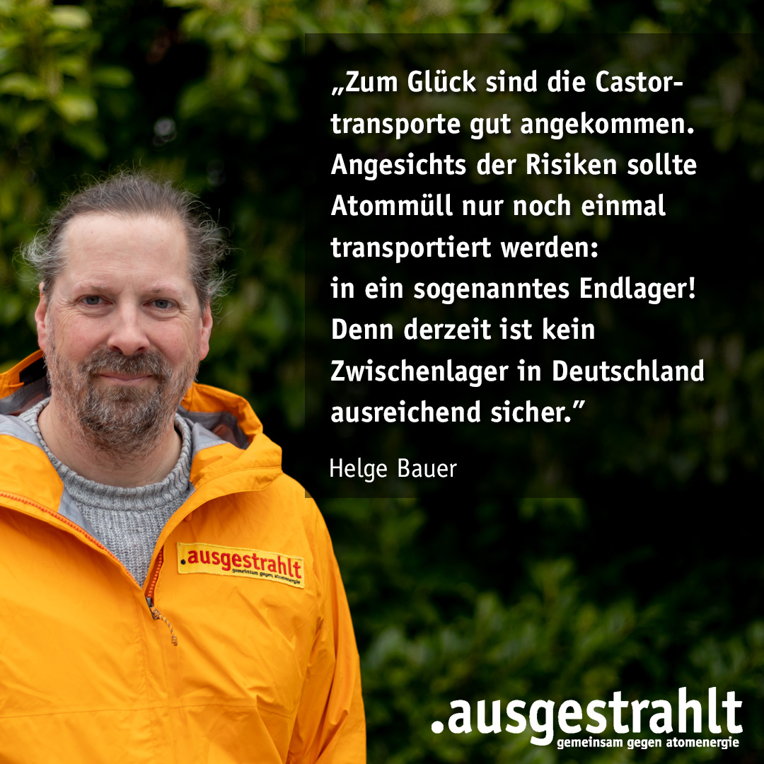 Die #Castor|transporte sind im #Philippsburg angekommen. Aber bis ein Endlager gefunden und betriebsbereit ist, braucht es ein vernünftiges Konzept für die Zwischenlagerung. Denn derzeit ist kein #Zwischenlager in Deutschland ausreichend sicher.

👉zur PM: ausgestrahlt.de/presse/uebersi…