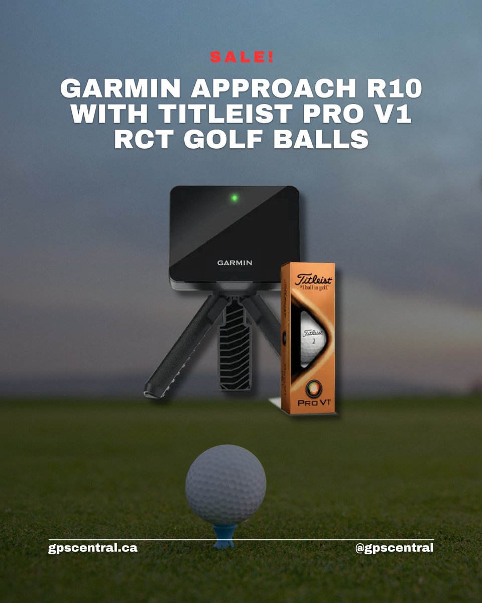 Looking for the perfect holiday gift for the golfer in your life? 🎁 ⛳️ 

The Garmin Approach R10 + Titleist Pro V1 RCT Balls make every swing smarter! On-sale now, get yours at GPS Central! 

hubs.la/Q02WD3dd0

#ChristmasGifts #HolidayShopping #Golf #GPSCentral