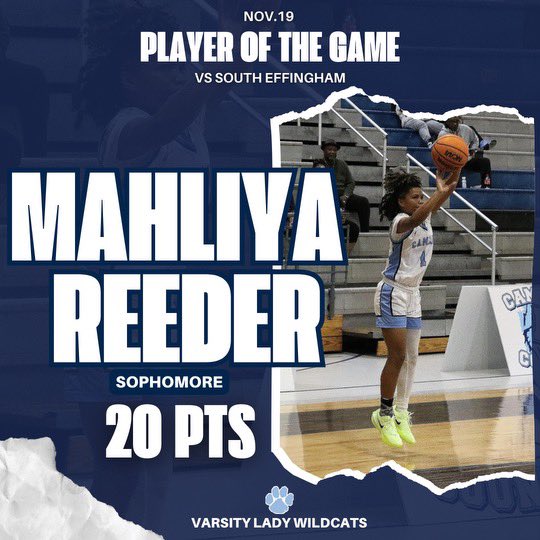 Shayla Smith (@coachshaysmith) on Twitter photo New Era Player of the Game vs South Effingham
<a href="/mahliya_reeder1/">Mahliya Reeder</a> <a href="/cchs_ladycatsbb/">Camden County High School Lady Wildcats</a> <a href="/EssenceGirlsBB/">Essence Girls Basketball</a> New Era Player of the Game vs South Effingham
<a href="/mahliya_reeder1/">Mahliya Reeder</a> <a href="/cchs_ladycatsbb/">Camden County High School Lady Wildcats</a> <a href="/EssenceGirlsBB/">Essence Girls Basketball</a>