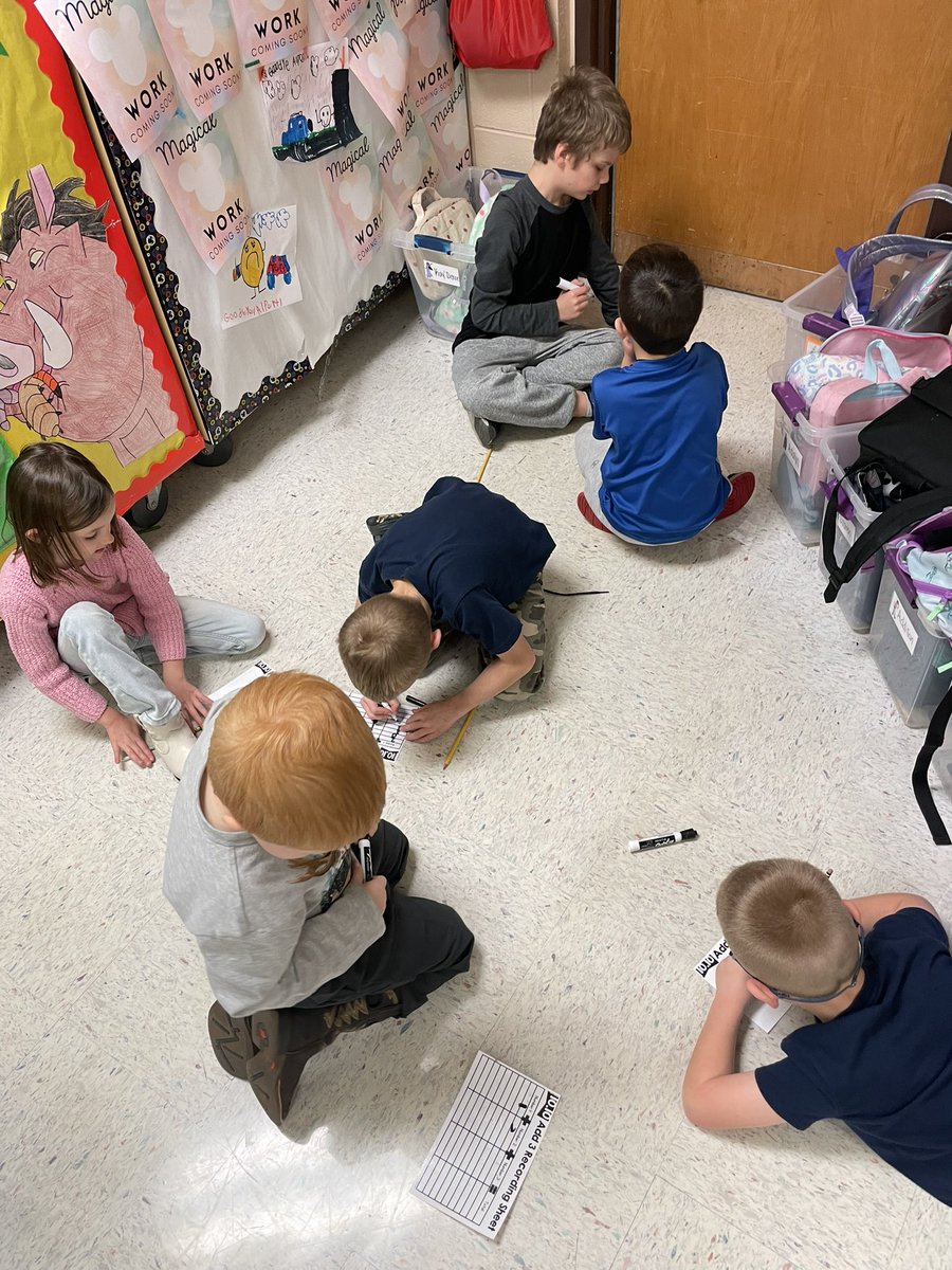 MrsSwallowsRoom's tweet photo. Using spinners to come up with addends for an equation with three addends! #makelearningfun #firstgrade #mcscbears https://t.co/VLNywn3fA2