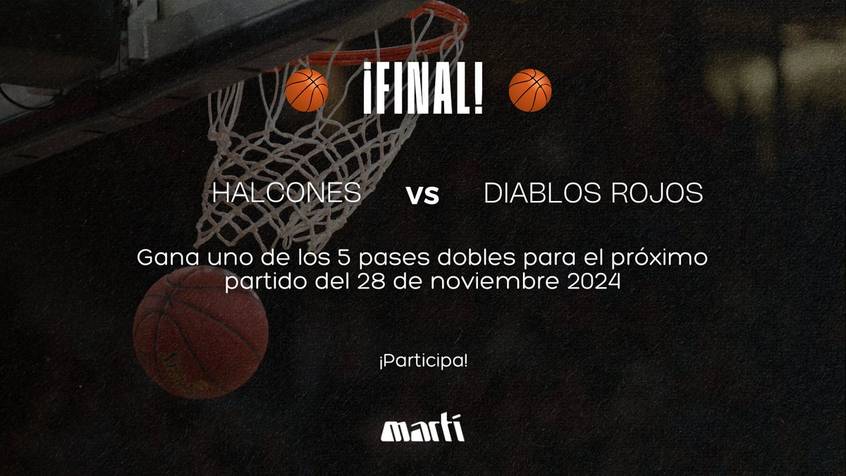deportesmarti's tweet photo. 📸 Demuestra que eres un verdadero fan
1. Sube una foto donde estés en un partido de los Diablos Rojos Básquet. 
2. Etiquétanos en la publicación y usa el hashtag #SoyRojo. 
3. Cuéntanos en una línea por qué amas apoyar a los Diablos Rojos. 

Siguie leyendo... https://t.co/OVtsnoMSJz