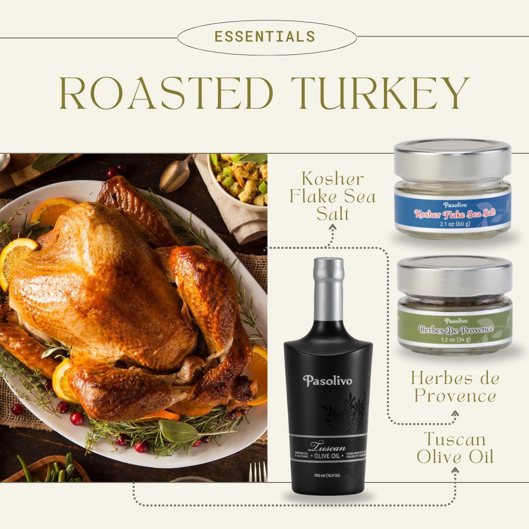 Pasolivo's tweet photo. Bring a gourmet twist to your Thanksgiving favorites 🦃

From your centerpiece turkey to a delicious pumpkin pie, Pasolivo’s essential ingredients are here to make your holiday feast extra special.

Click the link in our bio for all the festive flavors! 🥧✨ #thanksgivingrecipes https://t.co/p6UBMDwGXu