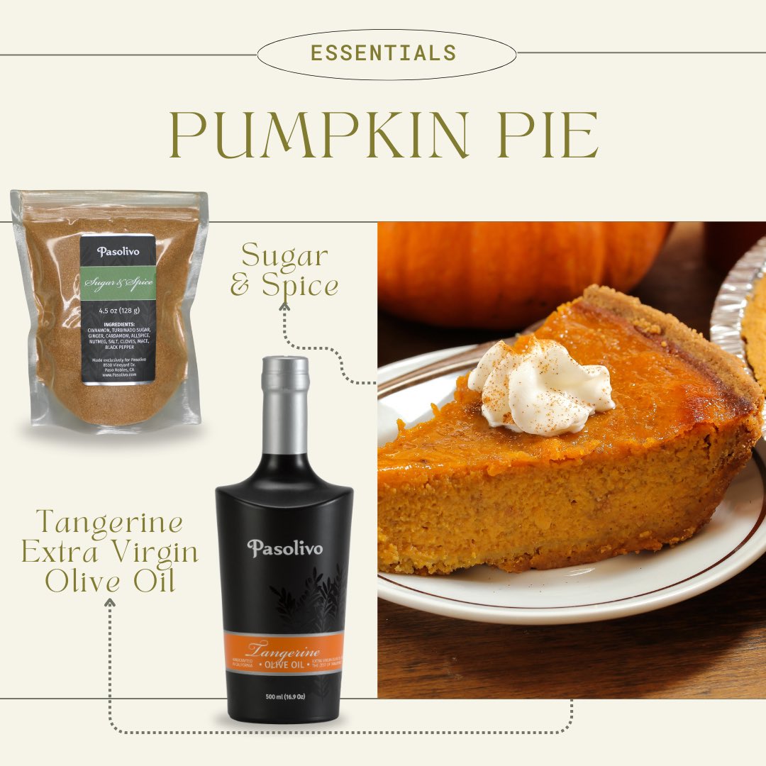 Bring a gourmet twist to your Thanksgiving favorites 🦃

From your centerpiece turkey to a delicious pumpkin pie, Pasolivo’s essential ingredients are here to make your holiday feast extra special.

Click the link in our bio for all the festive flavors! 🥧✨ #thanksgivingrecipes