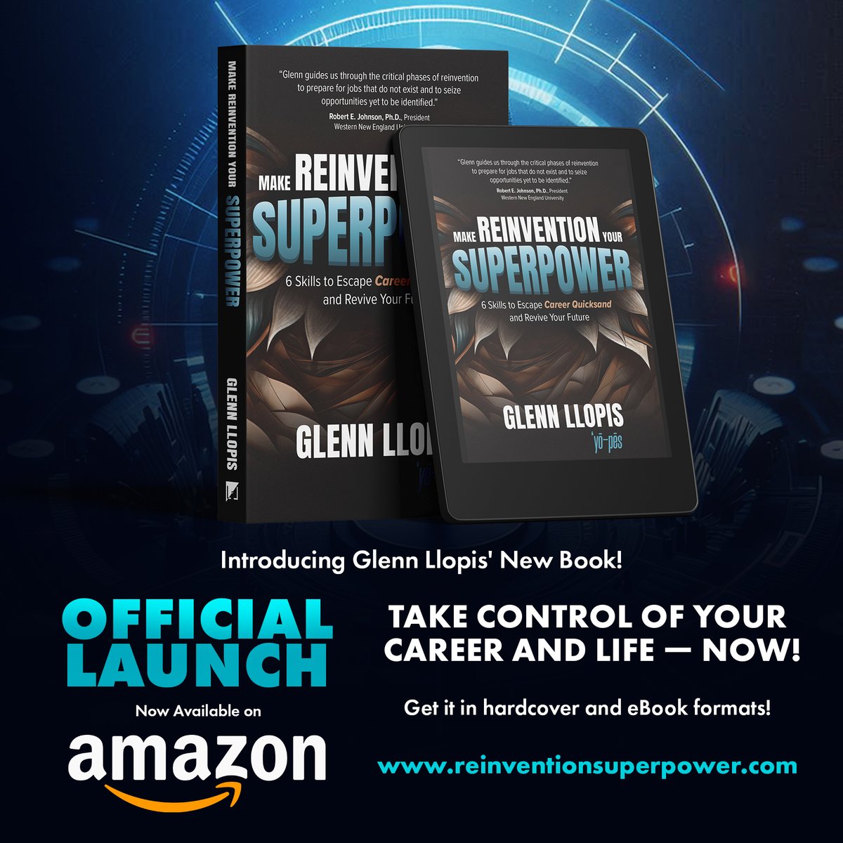 Glenn Llopis (@glennllopis) on Twitter photo The Wait is Over – Official Hardcover Launch!
"Make Reinvention Your Superpower" is now available in hardcover! Learn the six essential skills to escape career quicksand and thrive in today’s ever-changing world.
ow.ly/GP3f50Ub6Ye
#CareerReinvention #Leadership The Wait is Over – Official Hardcover Launch!
"Make Reinvention Your Superpower" is now available in hardcover! Learn the six essential skills to escape career quicksand and thrive in today’s ever-changing world.
ow.ly/GP3f50Ub6Ye
#CareerReinvention #Leadership