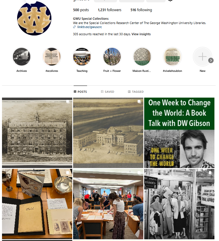 GWU Archives tweet media