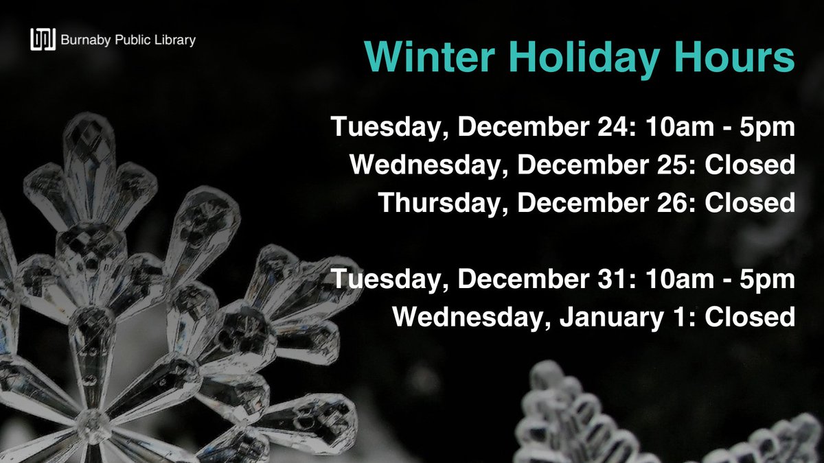 Burnaby Public Library tweet media