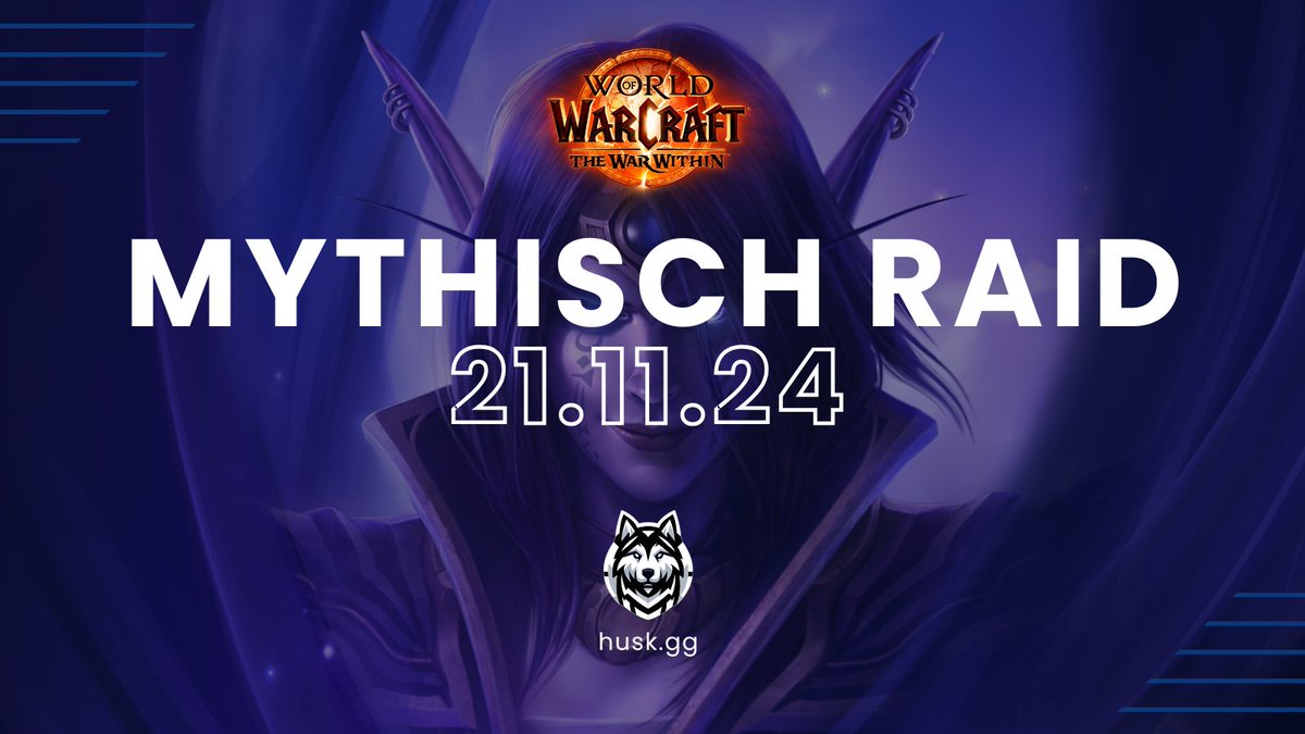 HUSKGGWoW's tweet photo. Huskies Esports greift Nerub-ar Palace auf Mythic an!🐺🔥 Schließt euch uns an und begleitet uns auf dem Weg zum Cutting Edge!  

Morgen 19 Uhr geht´s los! Live auf https://t.co/53zFMoJHC1

#HUSKGG #HuskiesEsports #WoWRaid #Esports #worldofwarcraft https://t.co/CGvOJipXnI