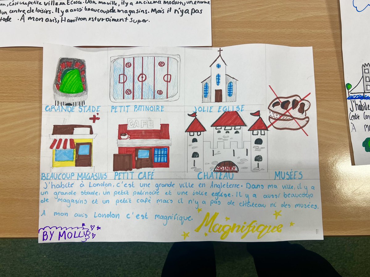 MrHardie22's tweet photo. S3 French have been busy creating end of unit posters on the topic ‘ma ville’. How fantastic do they look?! 😍 A small class, with so much potential 🇫🇷🤗 https://t.co/MWcdF0MGjN