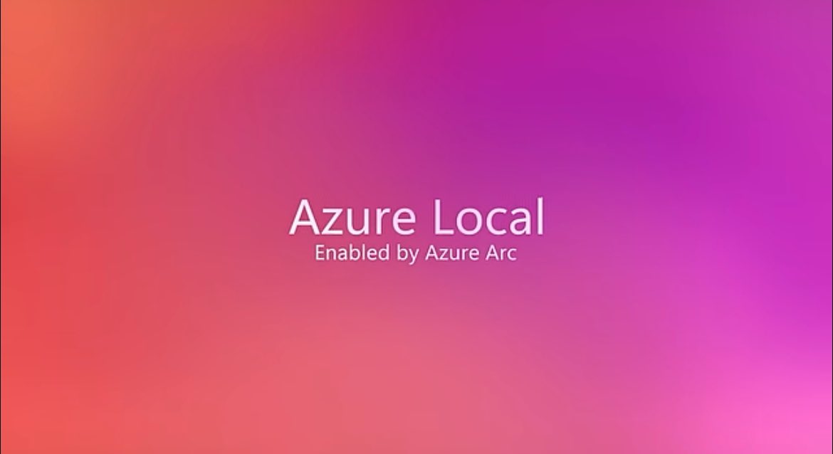 MichalVostry's tweet photo. For those who still need to run workloads on premises, @Azure Local is the answer. https://t.co/HZ6jRk29F9