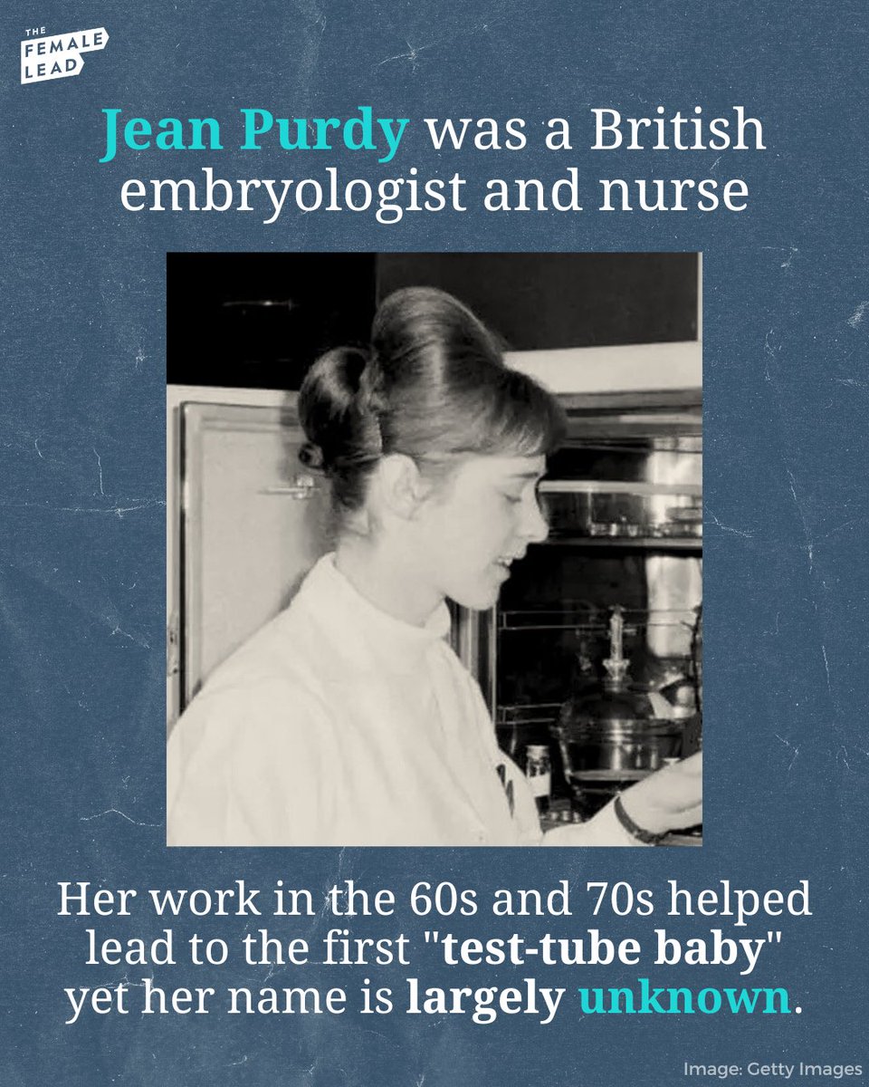 the_female_lead's tweet photo. Her work made IVF possible – but she didn't get the credit. Now the Netflix film 'Joy' brings her story to light. Have you heard of Jean Purdy? 💡 https://t.co/JoJYXBJymg