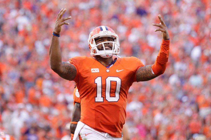 Clemson this weekend!🟠🟣 <a href="/TajhB10/">Tajh Boyd</a> <a href="/Paul_Tyson17/">Paul Tyson</a> <a href="/CoachGRiley/">Garrett Riley</a> <a href="/s__valentine/">Shanelle' Valentine, M.S</a>