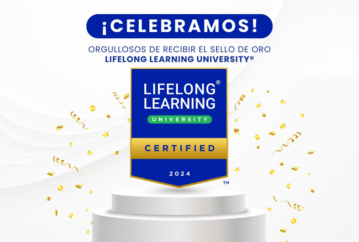 ¡Nos enorgullece recibir el Sello de Oro de Lifelong Learning!🏅

Este galardon reconoce a las instituciones educativas comprometidas con el aprendizaje a lo largo de la vida, innovando desde sus currículos hasta la incorporación de tecnología educativa.🚀

#USAP