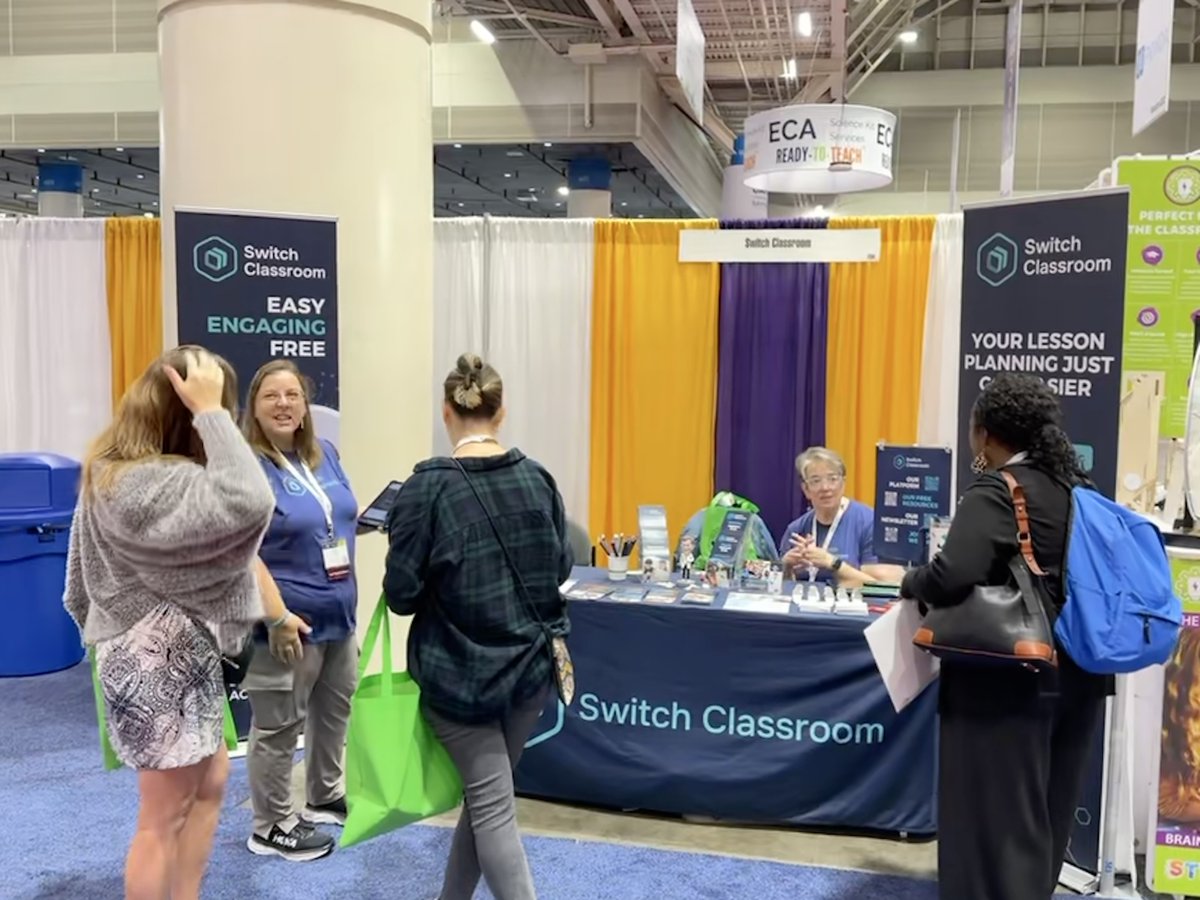 switchclassroom's tweet photo. We had an amazing time at STANYS (Syracuse, NY), NCSTA (Winston-Salem, NC), &amp; NTSA (New Orleans, LA)!

🌟 Connecting with science educators &amp; sharing Switch Classroom was such a joy. Thank you for inspiring us! 🧪

🚀 ❤️ #ScienceEducation #SwitchClassroom https://t.co/a8qvytkW0I