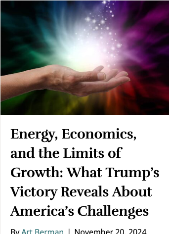 aeberman12's tweet image. Energy is the economy. If Trump wants to help Americans, he should focus on that. 

Chris Wright at Energy is a strong pick—ask him how to rebuild stability through energy. That’s where the answers are.

LINK👇
artberman.com/blog/energy-ec…

#energy #EnergyTransition #ClimateActionNow…