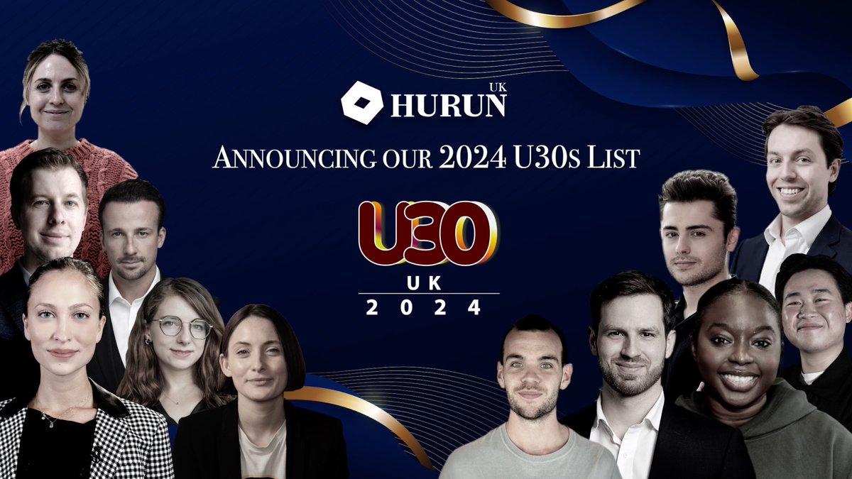 Celebrating Britain's Most Exciting Entrepreneurs!🇬🇧✨

HURUN UK reveals the 2024 Under30s Top Entrepreneurs to Watch list, spotlighting 82 founders driving UK innovation &amp; impact.

Read the report👉 hurun.co.uk/uk-under30s-re… 
Full list: hurun.co.uk/uk-under30s-20…

#UKUnder30s
