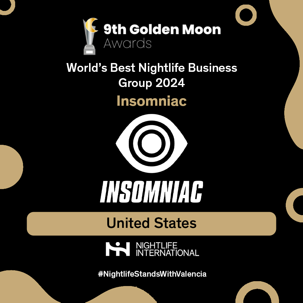 👏🏢 <a href="/insomniacevents/">Insomniac Events</a> 🇺🇸 wins World’s Best Nightlife Business Group 2024! Leading with creativity, inclusivity, and global impact 🙌✨.

#GoldenMoonAwards #NightlifeStandsWithValencia