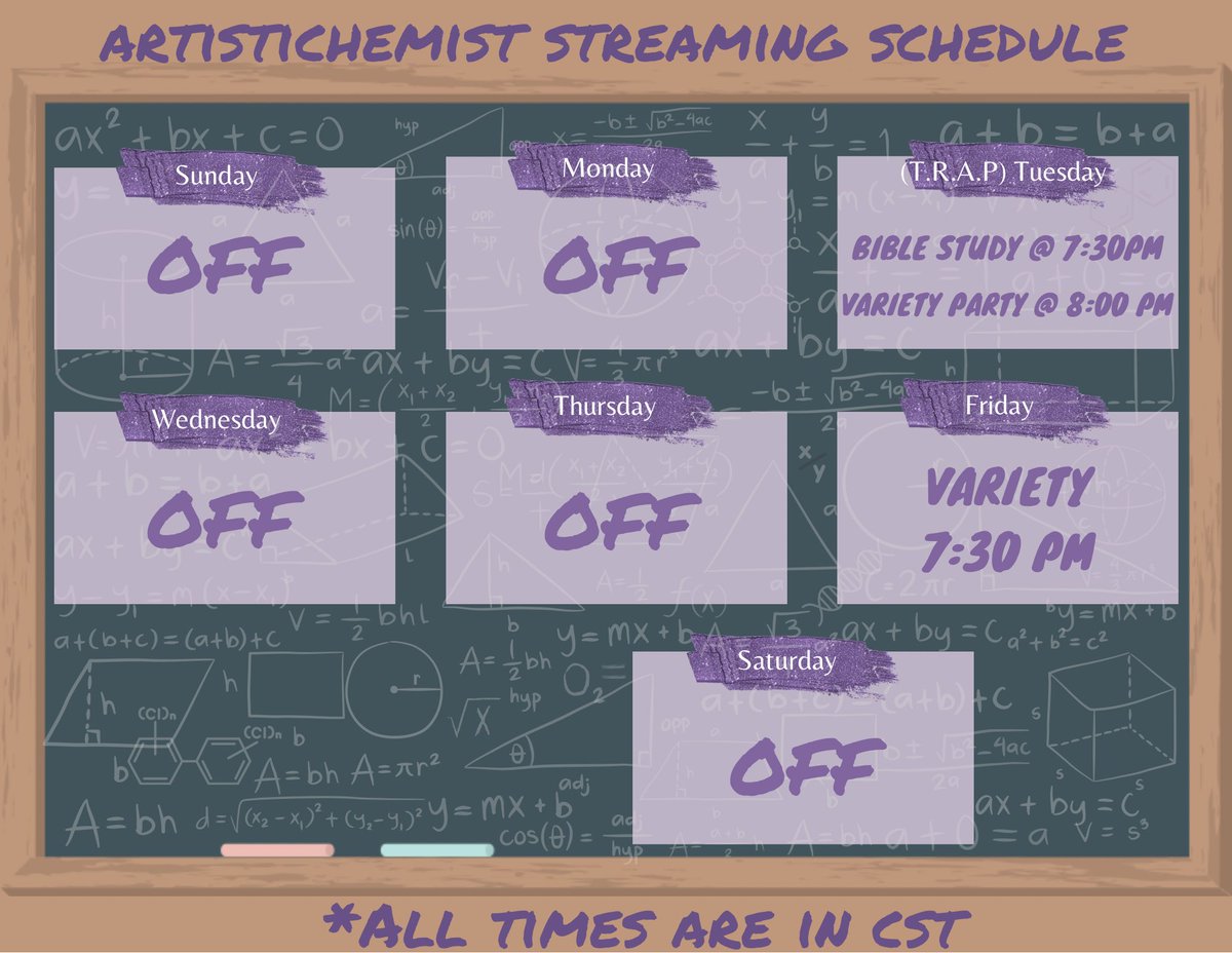 Hey Neutrons!! Here is the schedule for the rest of the week.