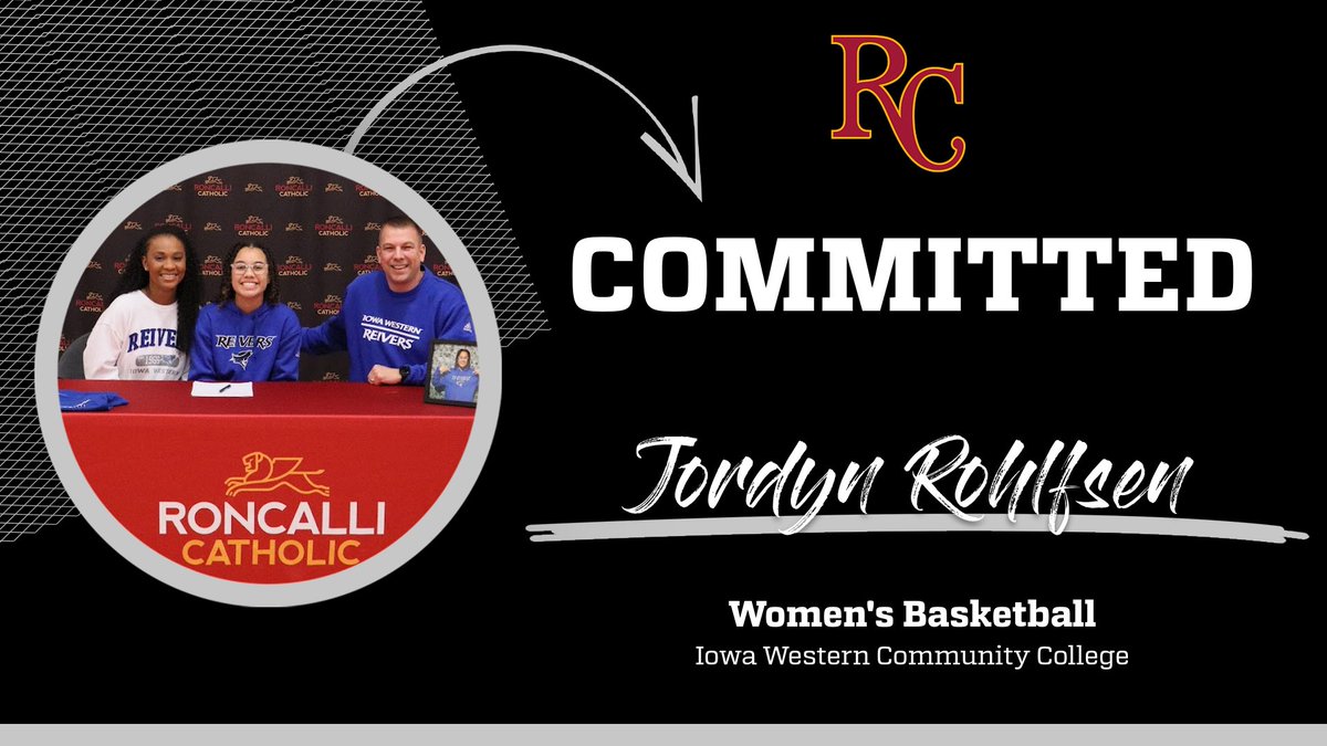 Senior basketball player Jordyn Rohlfsen has officially signed to continue her academic and basketball career at Iowa Western Community College! Congrats Jordyn!🏀