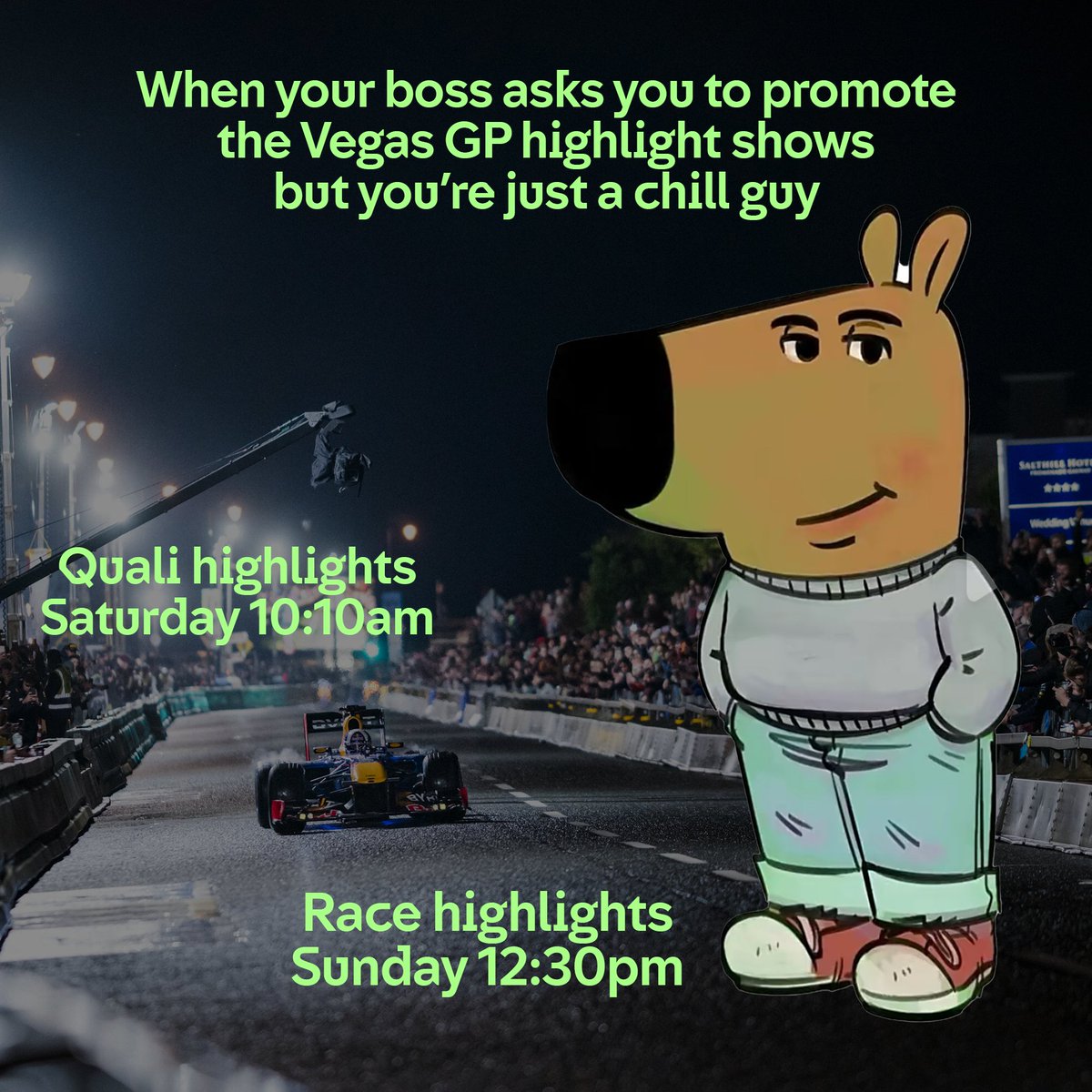 C4Sport's tweet image. 🤷

#C4F1 | #Formula1 | #LasVegasGP
