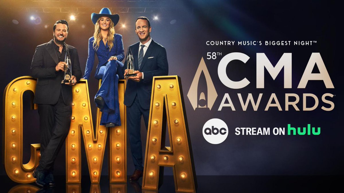 TONIGHT! Watch Country Music’s Biggest Night hosted by @LukeBryan , Peyton Manning and @LaineyWilson at 8/7c on <a href="/ABCNetwork/">ABC</a>! See your favorite Country Music stars take the #CMAawards stage with unforgettable performances and collaborations!