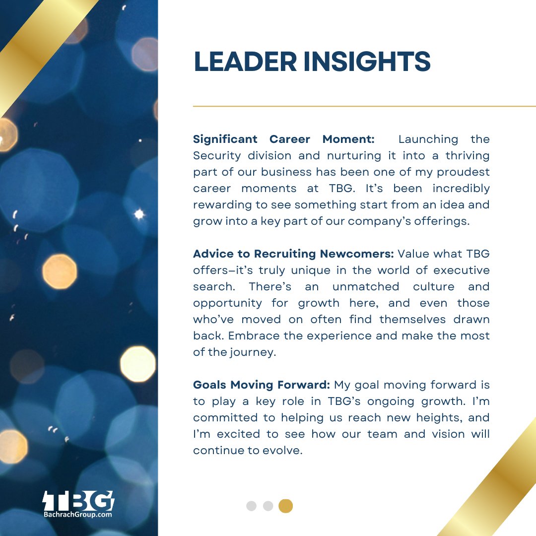 Frank Lambert has been a vital part of TBG for 11 years, bringing expertise in security and a fun, memorable energy to our team. Join us in celebrating Frank and his incredible journey with TBG!

#TBGTitans #celebration #TBG50
