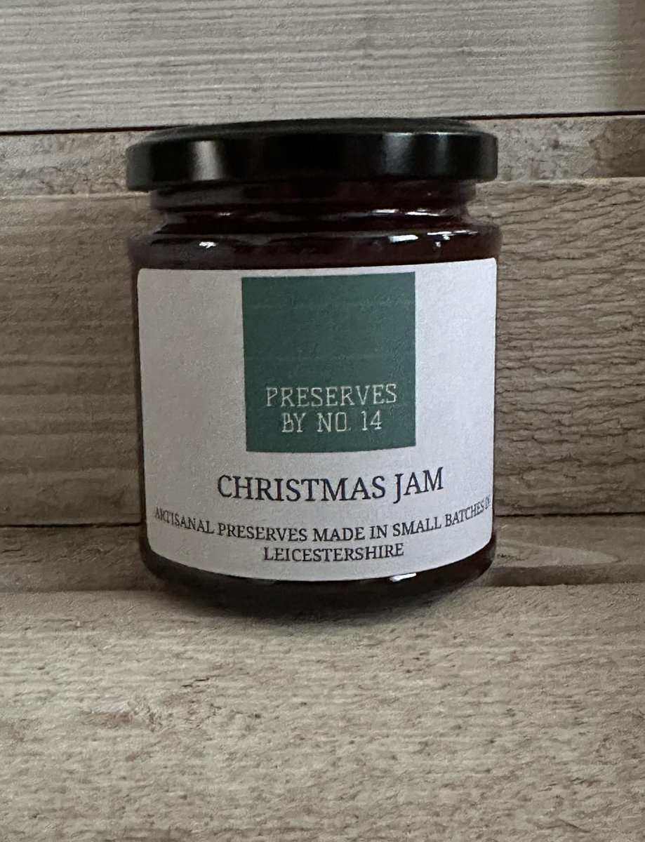 New to our Christmas range this year is Christmas Jam 

A festive flavoursome jam made with Sugar, Apples, Cranberries, Orange Juice, Vodka [Alcohol], Gr Ginger, Mixed Spice &amp; Gr Cloves

Order yours today - hampersandpreservesbyno14.co.uk/products/chris…

#christmas #christmasfood