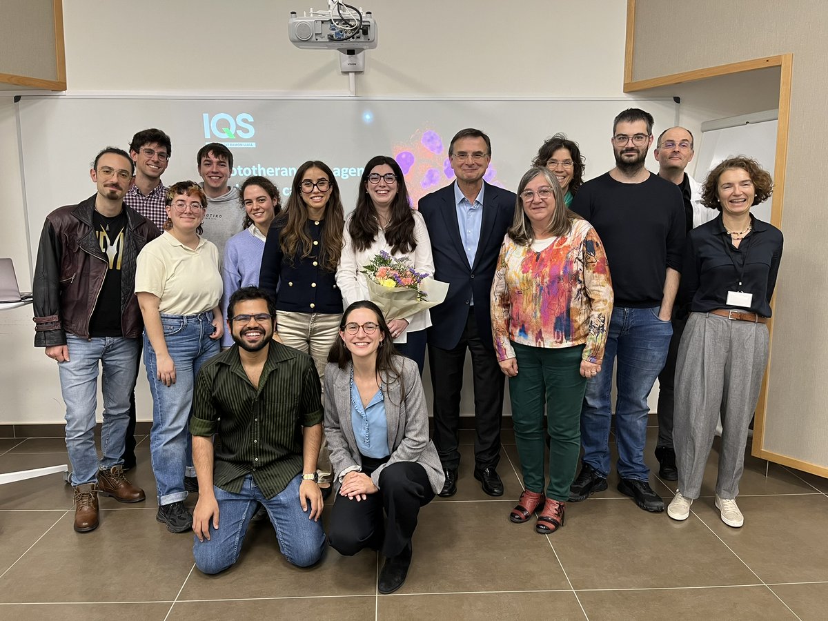 Santi Nonell (@santinonell) on Twitter photo Another big day for AppLightChem! Congrats Mireia for the brilliant defense of your PhD thesis.
<a href="/IQSbarcelona/">IQS Barcelona</a> <a href="/EurSocPhotobiol/">European Society for Photobiology</a> <a href="/icreacommunity/">ICREA Community</a> Another big day for AppLightChem! Congrats Mireia for the brilliant defense of your PhD thesis.
<a href="/IQSbarcelona/">IQS Barcelona</a> <a href="/EurSocPhotobiol/">European Society for Photobiology</a> <a href="/icreacommunity/">ICREA Community</a>