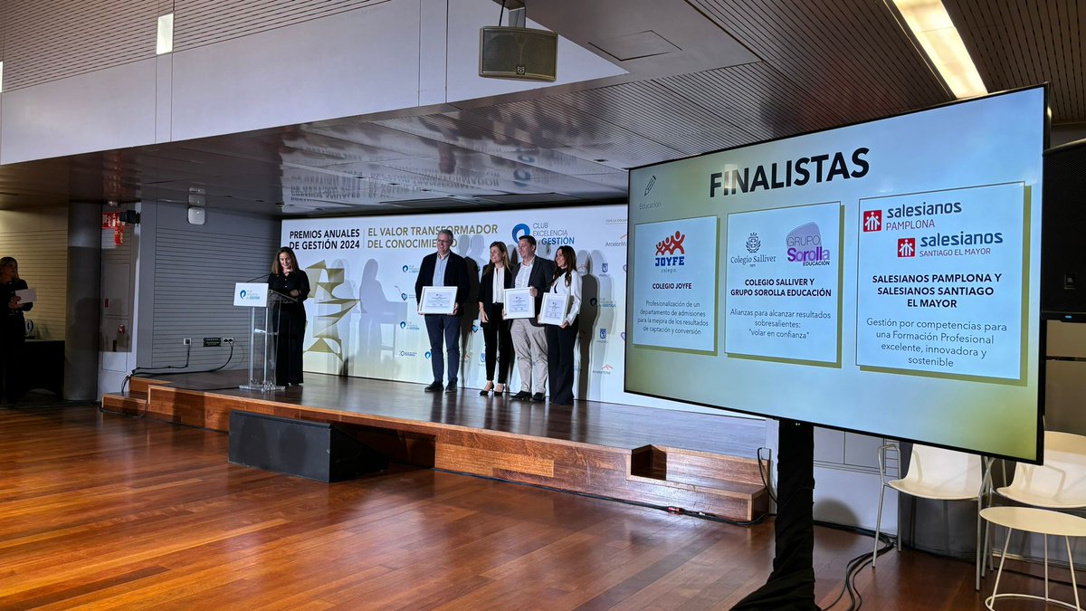 Club_Excelencia's tweet photo. Los finalistas de la VII Edición del Premio de Buenas Prácticas   de la categoría Educación  son @SalesianosPam @ColegioJoyfe y  @colegiosalliver @GrupoSorollaEdu . ¡Suerte! #CompartiendoyMejorando https://t.co/3BI64UMsrf