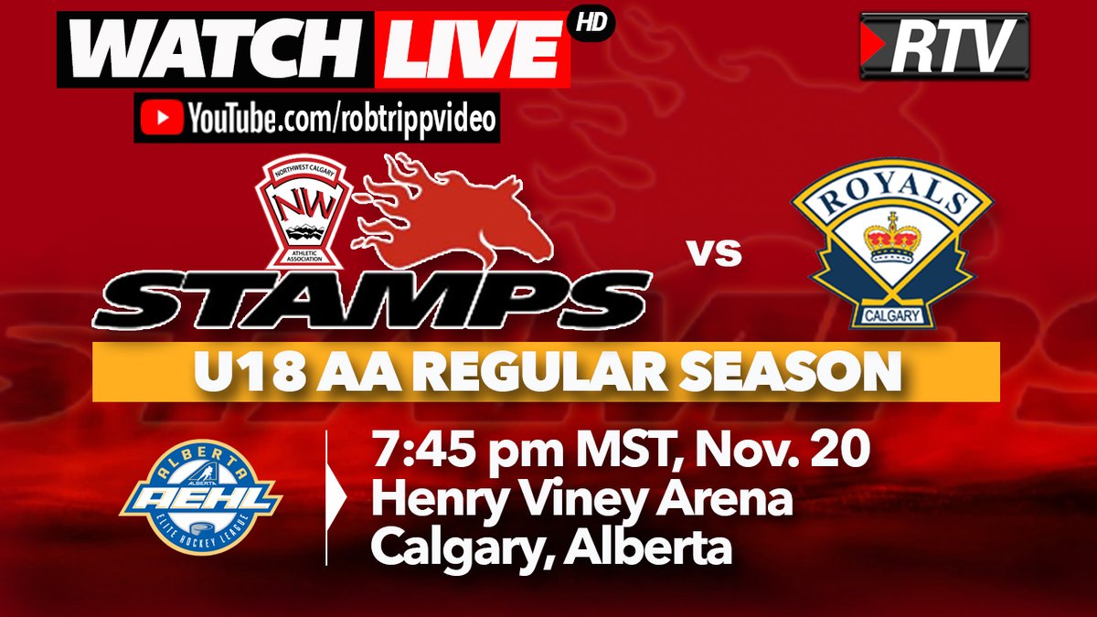 Watch Stamps U18AA hockey action LIVE on RTV⤵️
📺youtube.com/live/ggv4J3SWT…
#stamps #U18AA #aehl #royals #calgary #livestream
