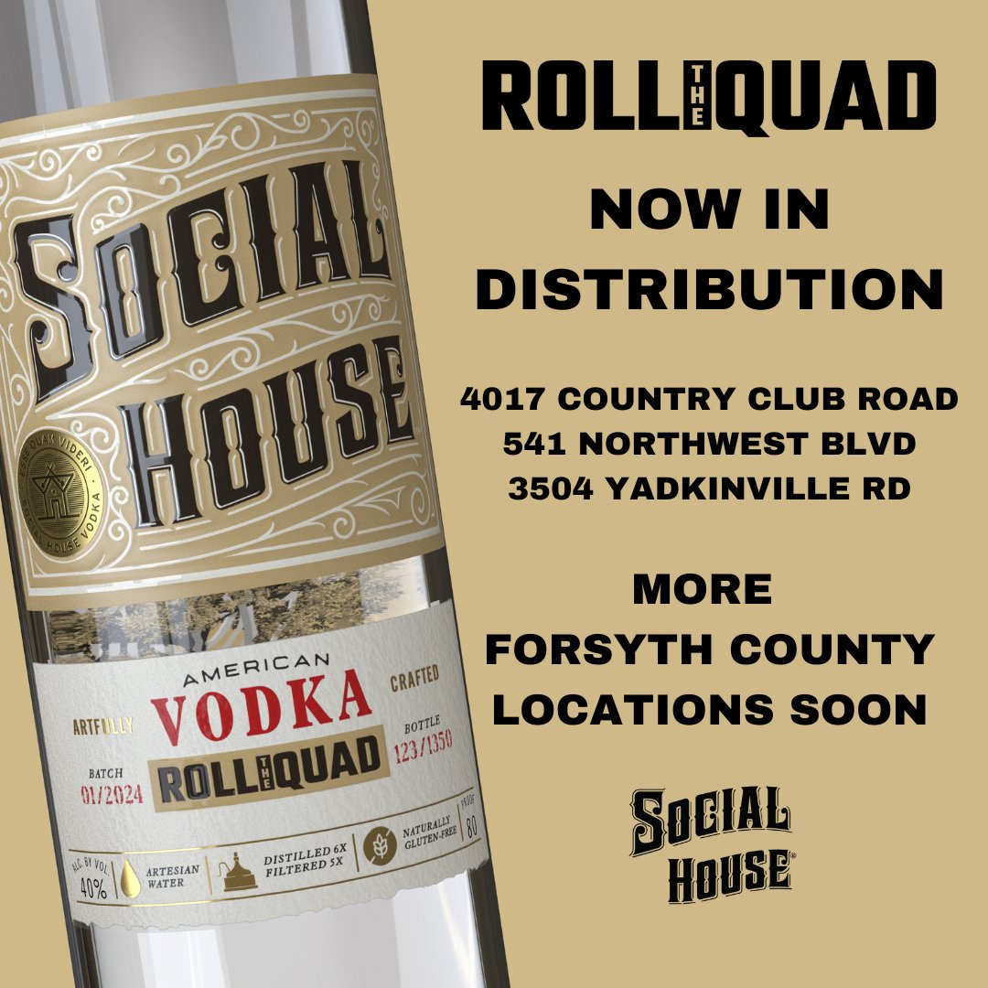 rollthequadNIL's tweet image. 🚨 𝐍𝐎𝐖 𝐎𝐍 𝐒𝐀𝐋𝐄 🚨

Calling all 🎩 fans! Roll The Quad Vodka is now OFFICIALLY in distribution!

Store locations: