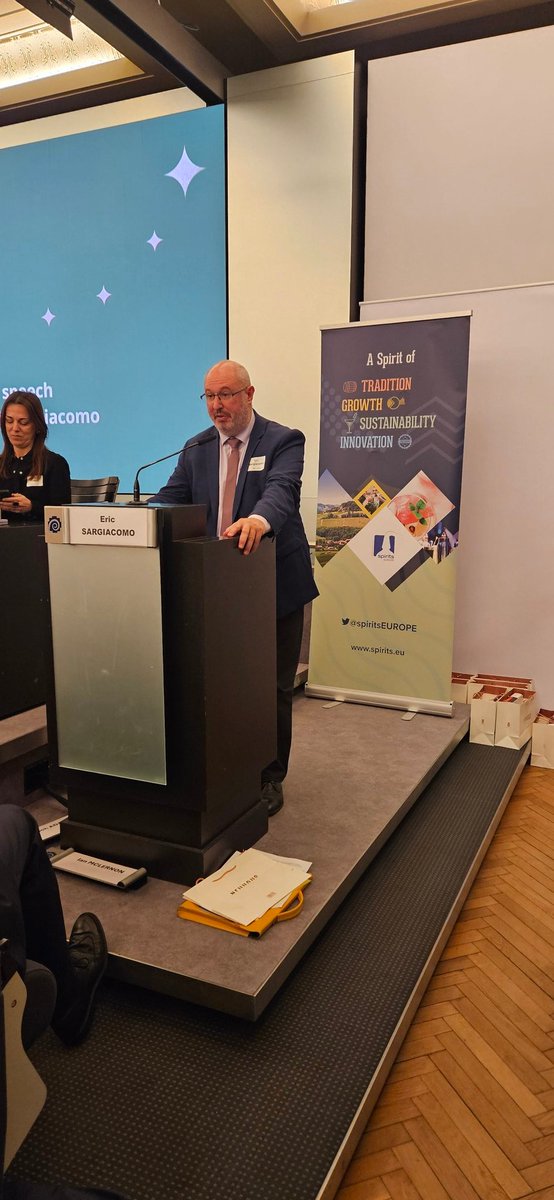 spiritsEUROPE's tweet photo. So proud to welcome MEP @EricSargiacomo closing the #SpiritSummit 2024. It is the 1st time he is with us, but hopefully not the last one! https://t.co/fUT1kcopun