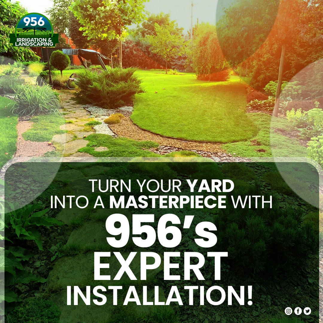 956Irrigation's tweet photo. With the skillful installation from 956, you can turn your yard into a breathtaking work of art! 

𝐖𝐞𝐛: https://t.co/8tT1O2HxSm
𝐏𝐡: (956) 222-8866

#landscape #lawncare #lawn #garden #gardening #garden #gardeninspiration #ecofriendly #irrigation https://t.co/SDRvdvWtA3