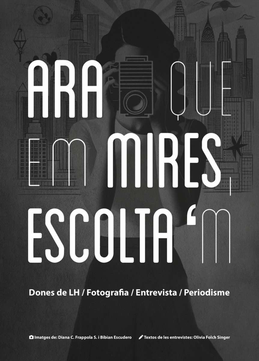 #Exposició "Ara que em mires, escolta’m" a la #BibTeclaSala del 25/11 al 27/12 📷

Recull d’entrevistes i fotografies de 10 dones hospitalenques entrevistades per Olivia Folch Singer i fotografiades per Diana C. Frappola i Bibian Escudero. 

Entrevistes publicades a <a href="/Districte7LH/">Districte 7</a>
