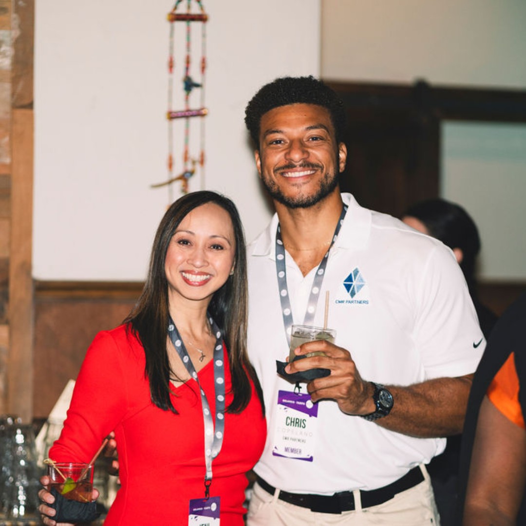 cmrpartners's tweet photo. Chris Copeland and Jeni Dzenis had a great time connecting at the 2024 Orlando BUILT Reception &amp; Fall Dinner at Reyes Mezcaleria! 

Thanks to Orlando - Tampa BUILT for hosting such a fantastic event! https://t.co/KNZF1yWxOu