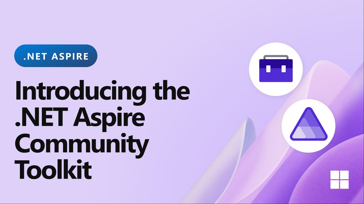 dotnetdevs_io's tweet image. 𝗜𝗻𝘁𝗿𝗼𝗱𝘂𝗰𝗶𝗻𝗴 𝘁𝗵𝗲 @dotnet 𝗔𝘀𝗽𝗶𝗿𝗲 𝗖𝗼𝗺𝗺𝘂𝗻𝗶𝘁𝘆 𝗧𝗼𝗼𝗹𝗸𝗶𝘁 🛠
👉 More details - devblogs.microsoft.com/dotnet/introdu…
📝 by @slace
#dotnet #dotnetdevelopers #aspire