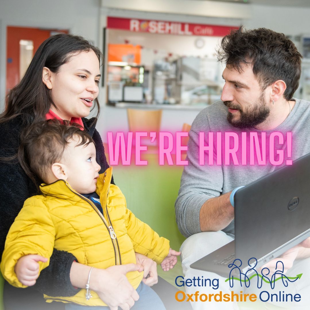 We're excited to let you know we're hiring for a short-term role exploring #digitalinclusion needs in the county and helping make sure we're reaching everyone who needs support. Find out more and apply here: gettingoxfordshireonline.org/were-hiring-di… 

<a href="/aspireoxonline/">Aspire Oxford</a>