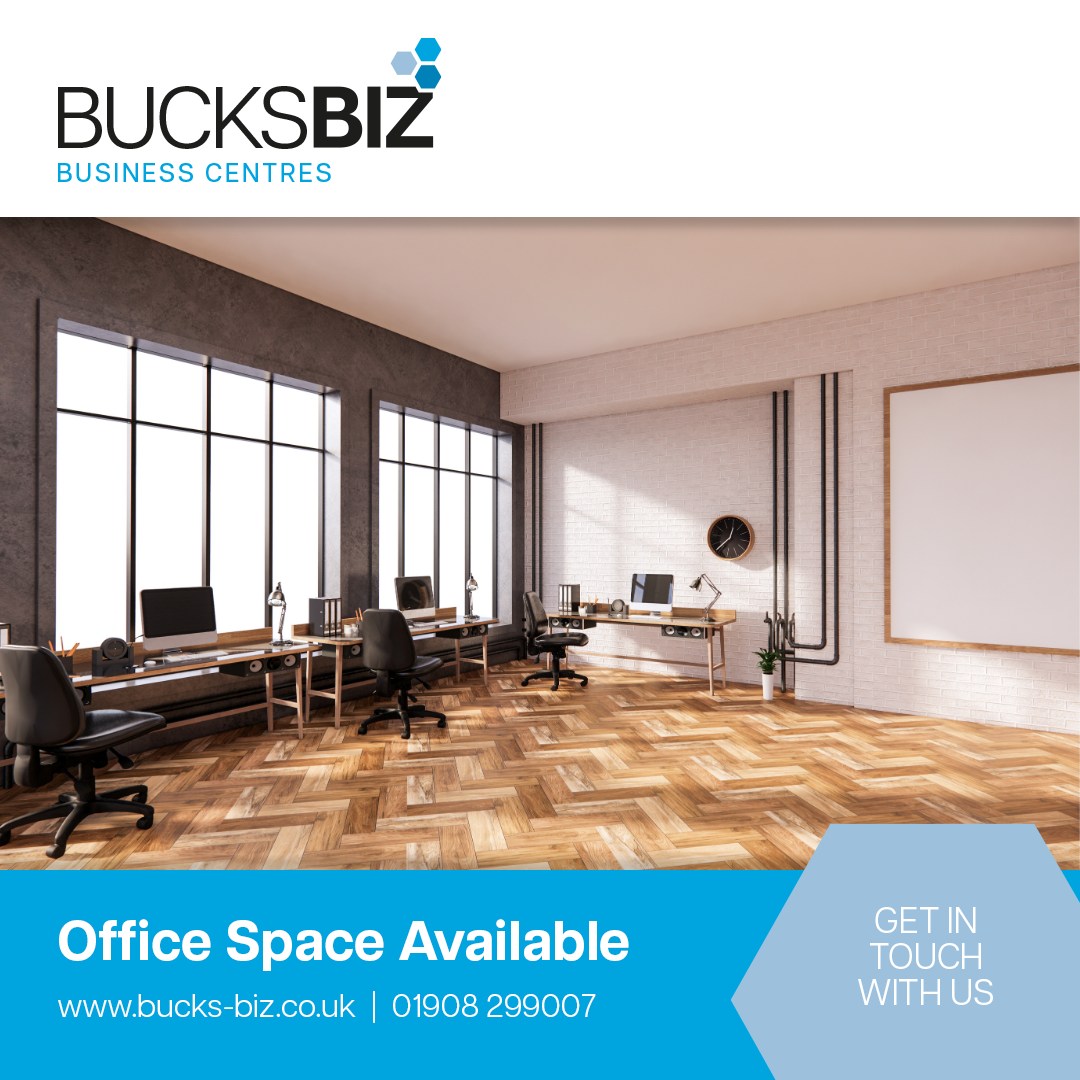 Serviced office suites to suit individual requirements are not easy to find.

This is where business centres like Denbigh Business Park, Bletchley Business Campus and iCentre come into their own.

Contact us to find your next space:

☎️ 01908 29907
💻 bucks-biz.co.uk