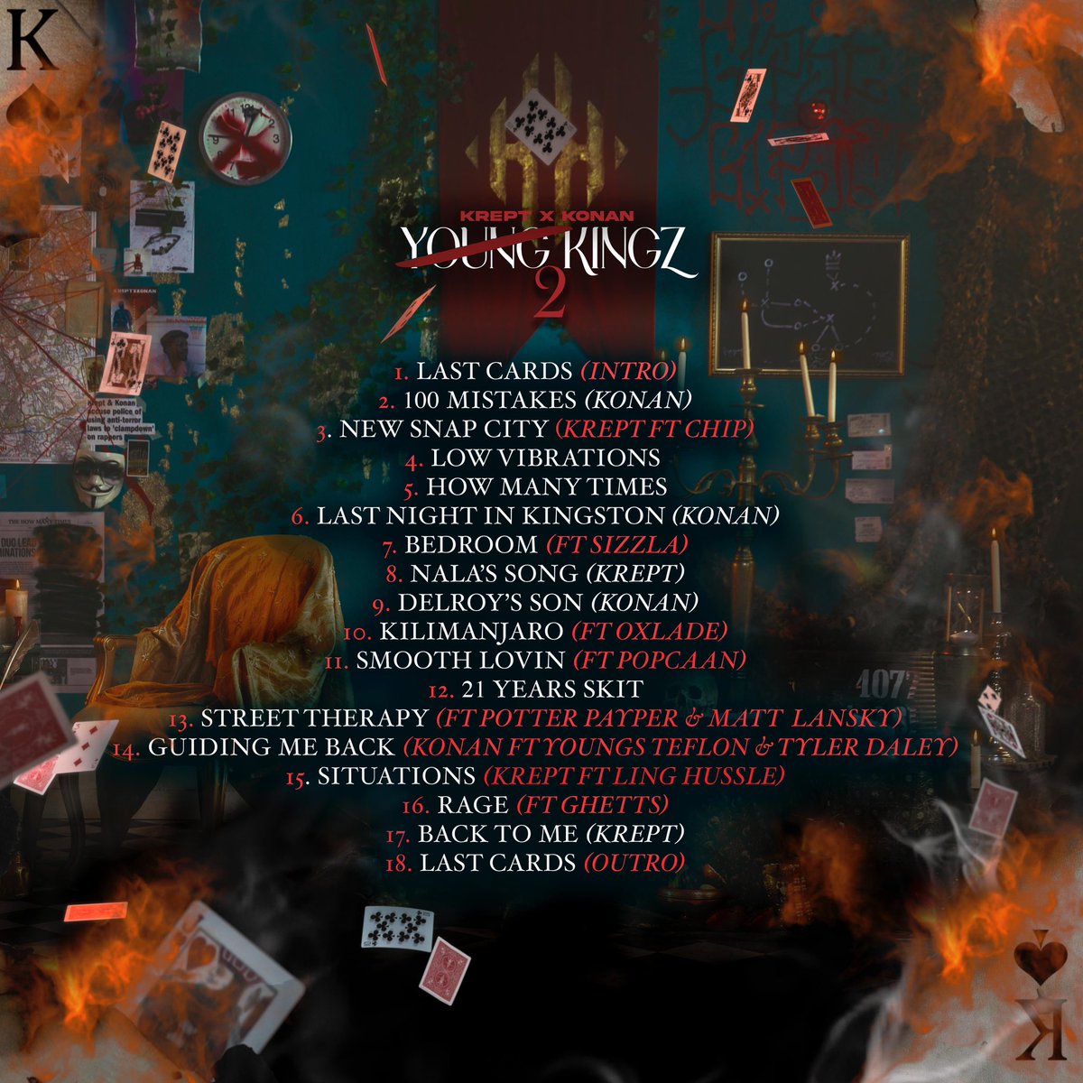 YOUNG KINGZ 2

TRACKLIST👑

Pre Order here: linktr.ee/kreptandkonan 💫
