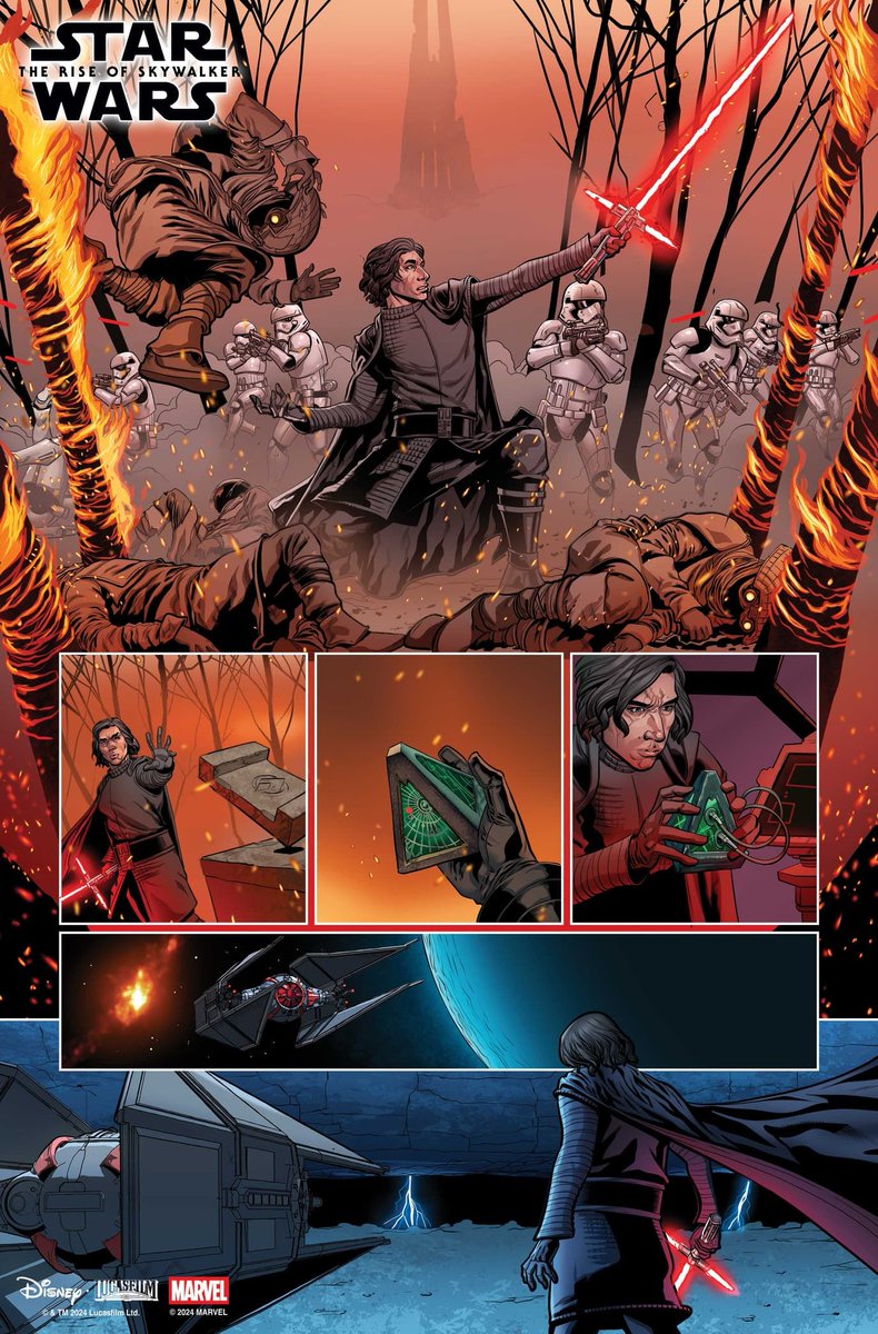 StarWars_Direct's tweet image. THE RISE OF SKYWALKER adaptation will include new scenes not in the movie, releasing in February as a five-issue comic series!