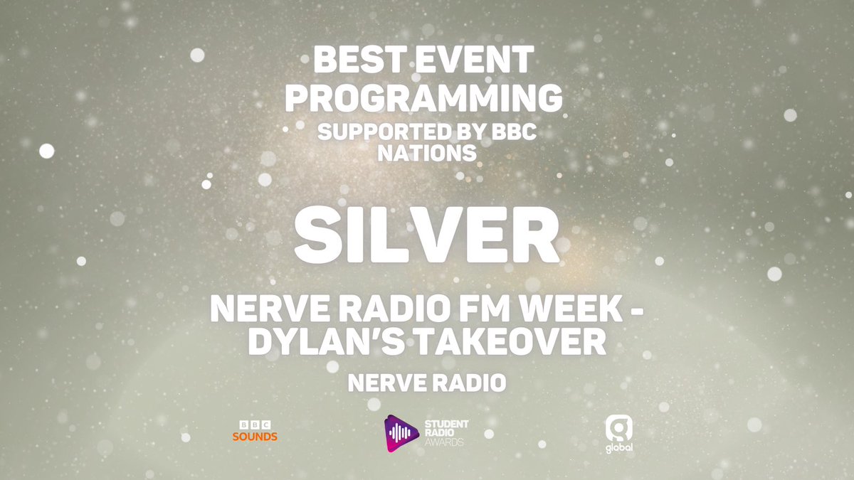 SRA's tweet photo. Congratulations to all the winners of the Best Event Programming supported by #bbcnations 

@BBCSounds @global https://t.co/RgVhxVgQ3I