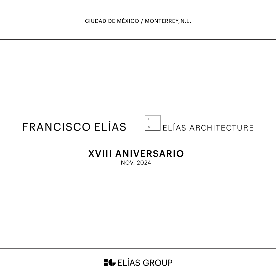 Elias_Group's tweet photo. XVIII ANNIVERSARY | Studio Francisco Elías &amp; ELÍAS ARCHITECTURE

By ELÍAS GROUP

#StudioFranciscoElias #EliasArchitecture #EliasGroup

@EPEPEPv @mauelias https://t.co/J1eJDuVf4C