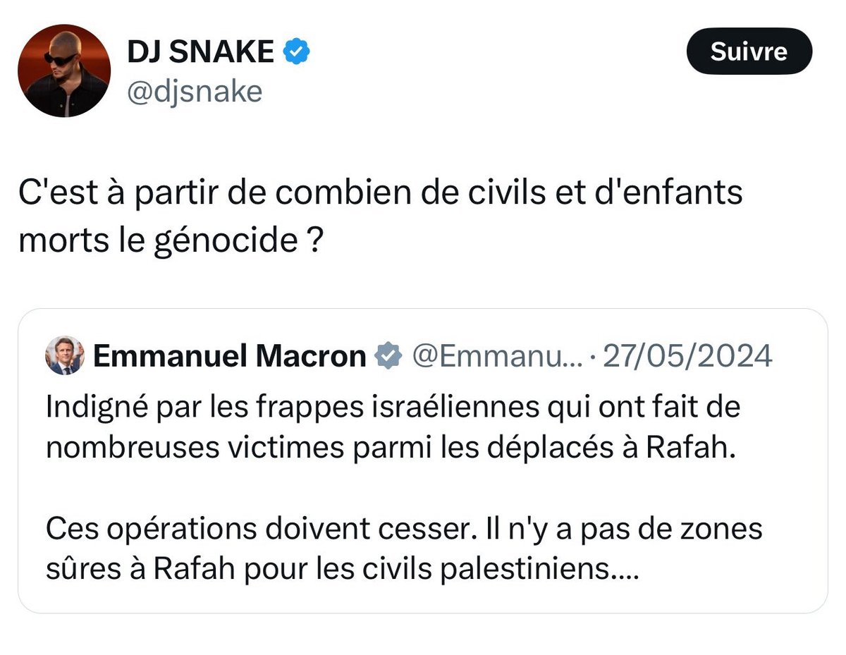 Le tweet que l'Elysée a demandé à son auteur de supprimer ...