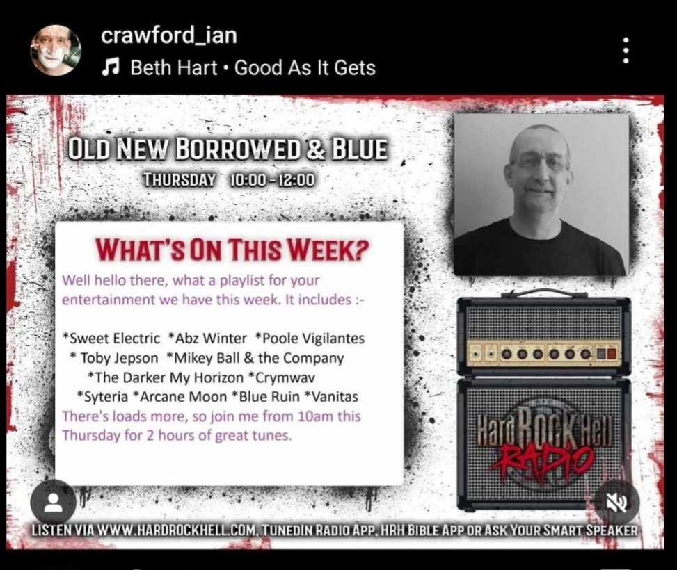 We are on Ian's show tomorrow morning on Hard Rock Hell Radio