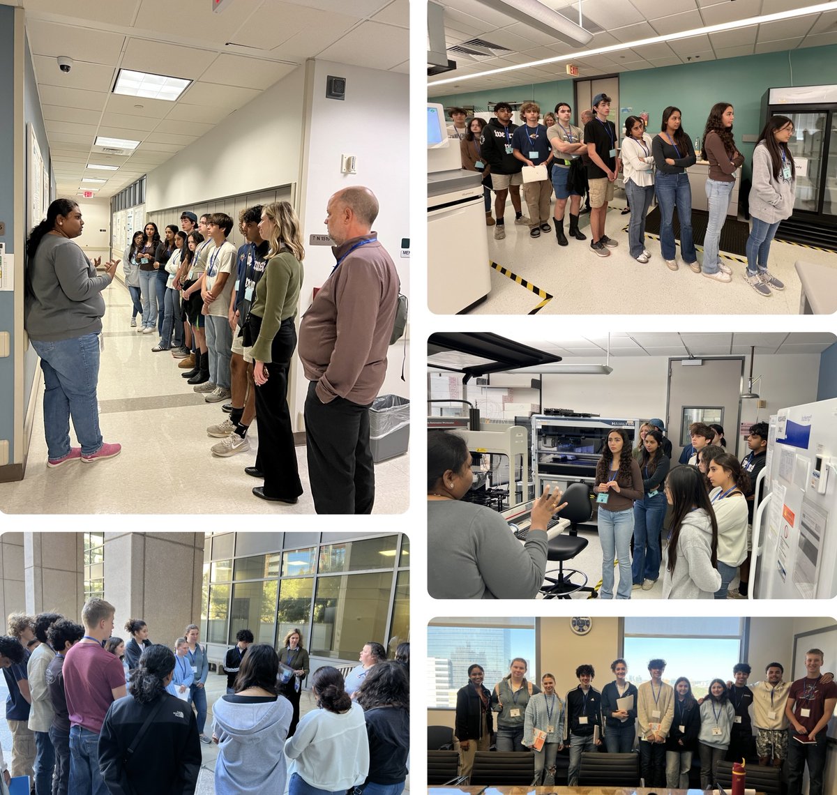 The <a href="/BCM_HGSC/">BCM HGSC</a> hosted a group from <a href="/stcathmont/">St. Catherine's</a> today. The students toured the labs where they were able to witness first-hand, the #research we conduct daily using sequencing techniques. #Genomics